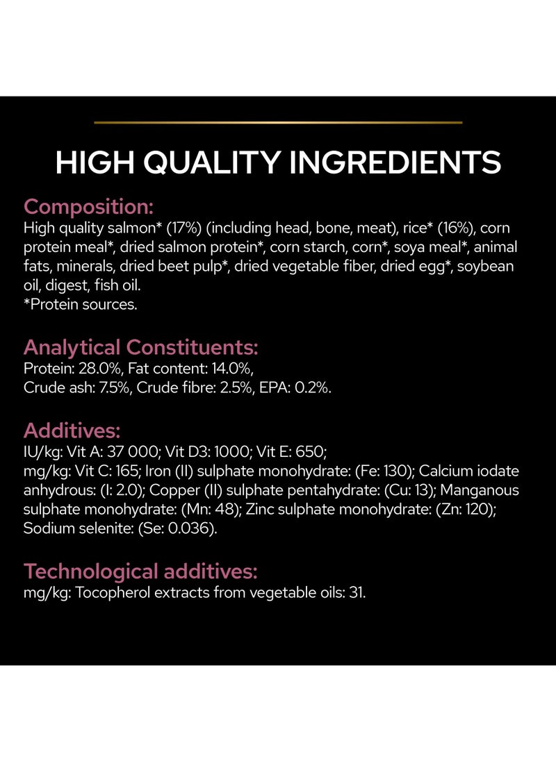 Sensitive Skin Medium and Large Senior 7+, Dry Dog Food with Salmon 3kg