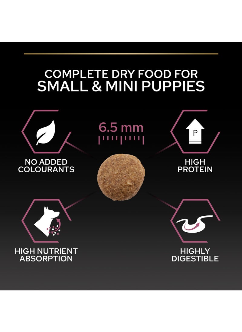 Small and Mini Puppy Sensitive Skin, Dry Dog Food with Salmon 3kg