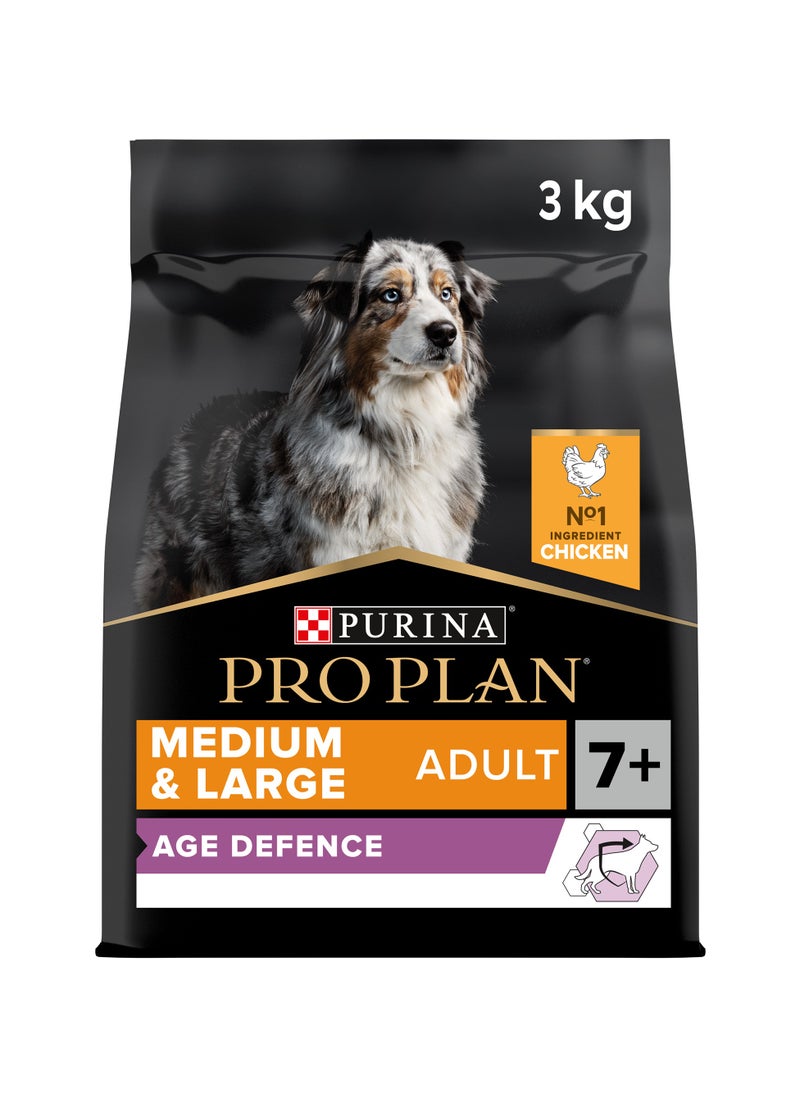 Age Defence Medium and Large Senior 7+, Dry Dog Food with Chicken 3kg