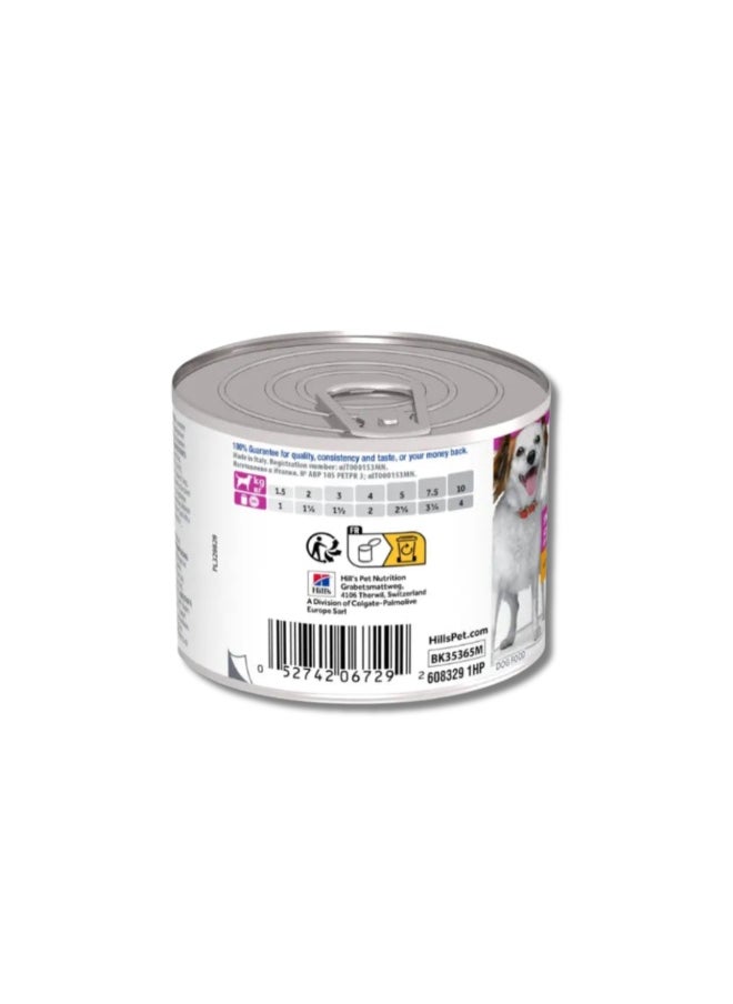 HILL'S SCIENCE PLAN SMALL & MINI ADULT DOG FOOD MOUSSE WITH CHICKEN 12X200G