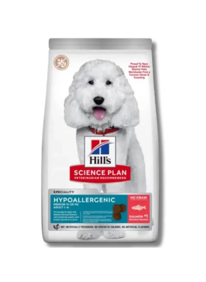 Hill's Science Plan Hill's Science Plan HYPOALLERGENIC Medium ADULT DOG FOOD with SALMON 2.5kg