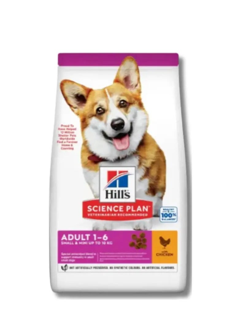 Hill's Science Plan Small & Mini Adult Dog Food with Chicken 1.5kg