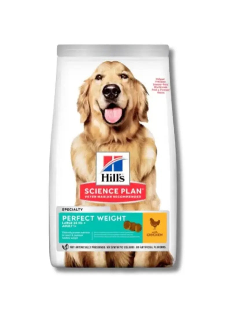 Hill's Science Plan Perfect Weight Large Breed Adult Dog Food with Chicken 12kg