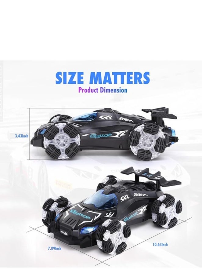 Remote Control Car,Drift High Speed Off Road RC Stunt Truck,4WD RC Car with 360° Rotating,2.4Ghz RC Crawler with Light & Sound Spray,Birthday Gift for 6 7 8 9 10 11 Year olds Kids Boys Girls