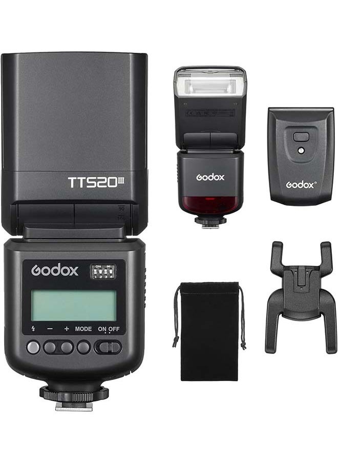 GODOX TT520 III Camera Flash Universal Speedlite with RT Wireless Trigger Transmitter for Sony Canon Nikon Pentax Olympus Fuji Panasonic DSLR Cameras with Hot Shoe
