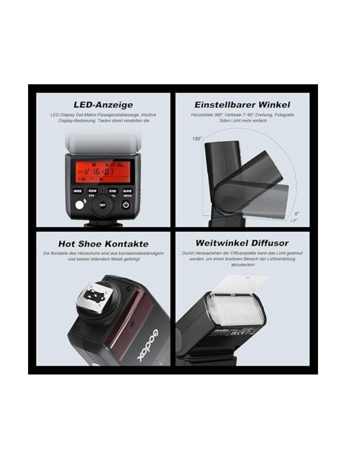Godox TT350F Speedlite Camera Flash for Fujifilm 2.4G Wireless X System