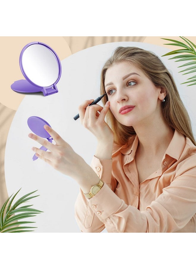 Juexica 180 Pcs Compact Mirror Bulk Round Mini Folding Mirror Portable Pocket Mirror Makeup Small Mirror Vintage Travel for Cosmetic Purse Bag Women Daily Use (10 Colors)