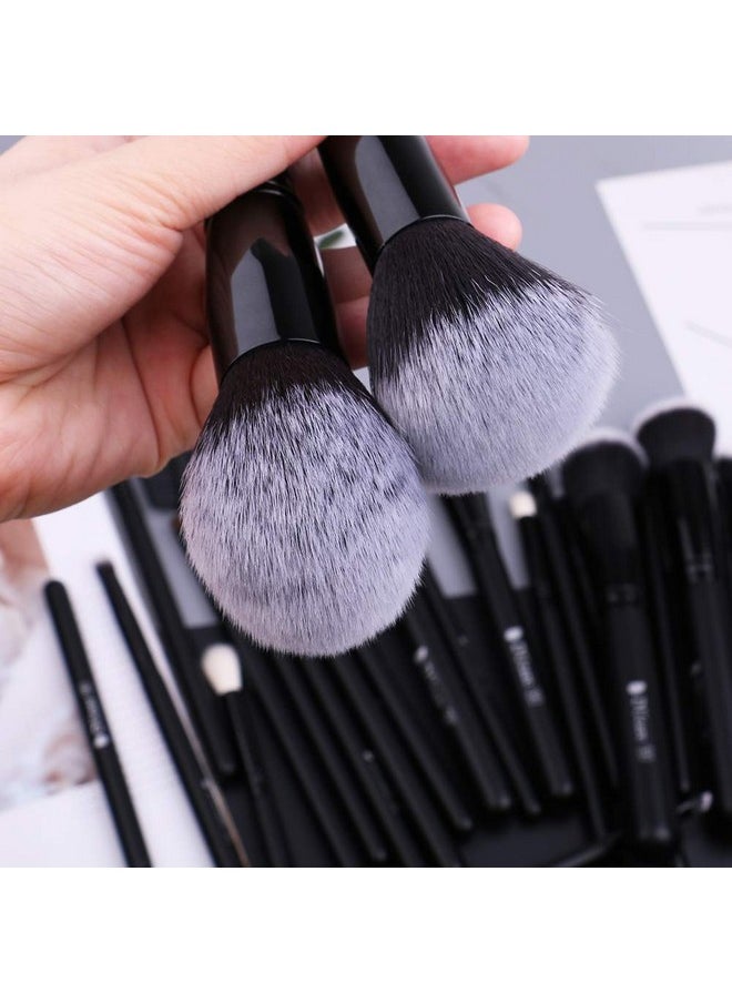 DUcare Professional Makeup Brushes Set 27Pcs Makeup Brush Set Premium Synthetic Kabuki Foundation Blending Face Powder Blush Concealers Eye Shadows Brushes
