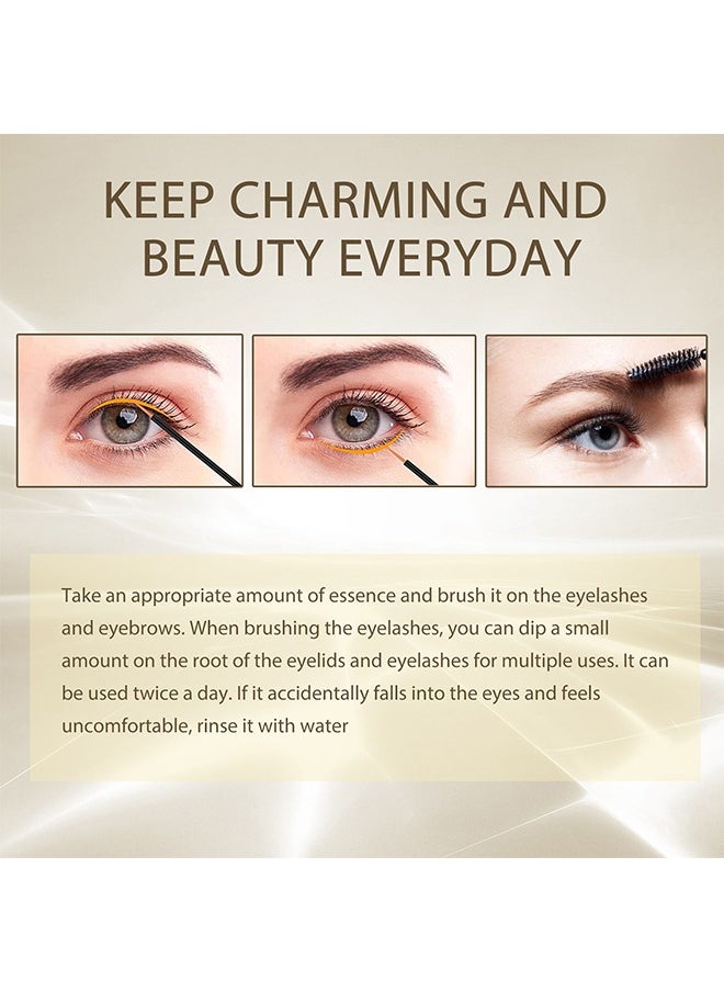 Lash & Brow Intense Regeneration Serum，Eyelashes Enhancer Liquid, Organic Castor Oil with Brush, Advanced Formula for Longer Fuller Thicker Eyelashes and Eyebrows, Perfect for Natural Growth Boost, 20ML