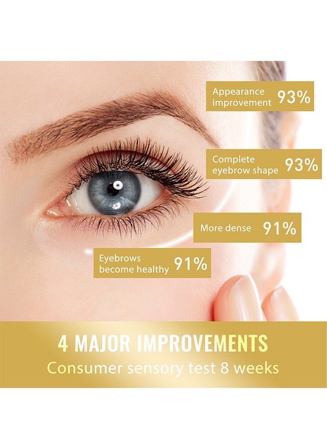 Lash & Brow Intense Regeneration Serum，Eyelashes Enhancer Liquid, Organic Castor Oil with Brush, Advanced Formula for Longer Fuller Thicker Eyelashes and Eyebrows, Perfect for Natural Growth Boost, 20ML