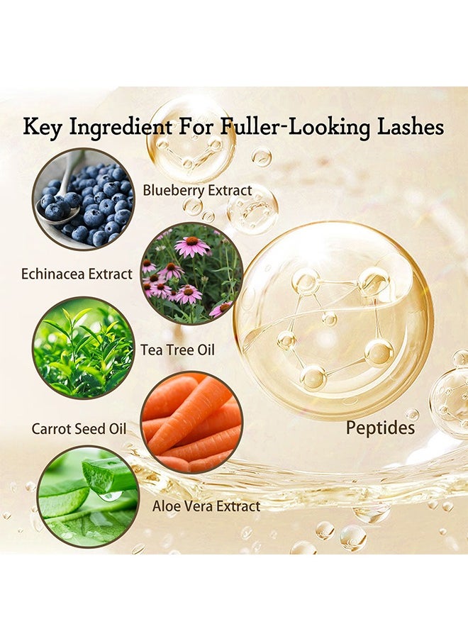 Lash & Brow Intense Regeneration Serum，Eyelashes Enhancer Liquid, Organic Castor Oil with Brush, Advanced Formula for Longer Fuller Thicker Eyelashes and Eyebrows, Perfect for Natural Growth Boost, 20ML