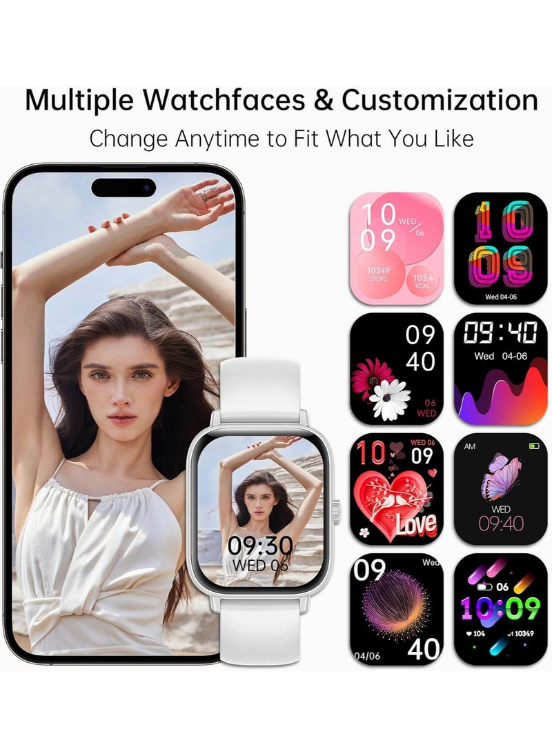 Men/Women Bluetooth Smartwatch, 1.83-Inch High Definition Large Screen Full Screen Touch, Ultra Thin Body, 100+ Sports Modes, Wireless Answering/Making Calls, Multi Dimensional Health Monitoring, Smart Bracelet RT i128