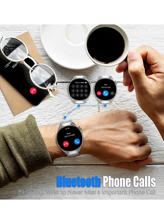 Men's Bluetooth Smartwatch, 1.75-Inch Full-Screen Touch, Bluetooth To Answer/Make Calls, Exercise And Sleep Monitoring, Message Notification Display, Universal Smart Bracelet For Android And IOS Systems, G5 Plus