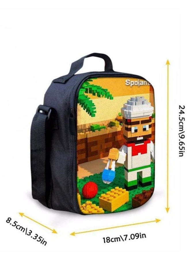 The latest universal cartoon new three-piece schoolbag (for students, teenagers, children)