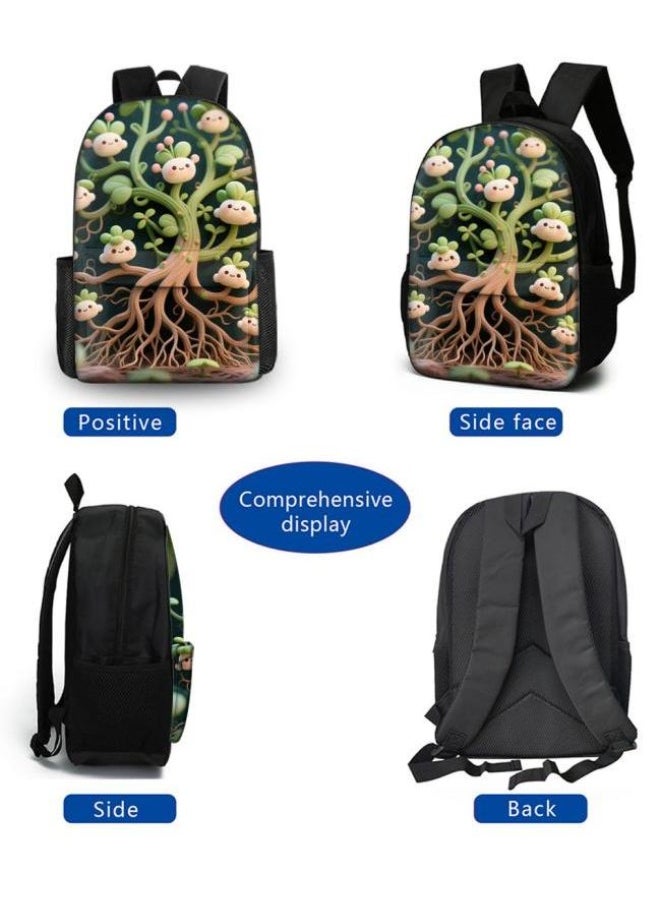 [Super new special offer] Cartoon theme bag three-piece set | double-shoulder + hand-held + storage pen bag | gift self-use good-looking - 750