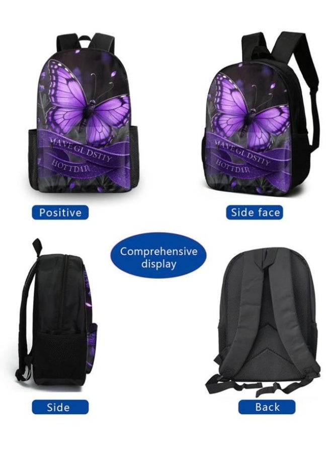 The latest universal cartoon new three-piece schoolbag (for students, teenagers, children)