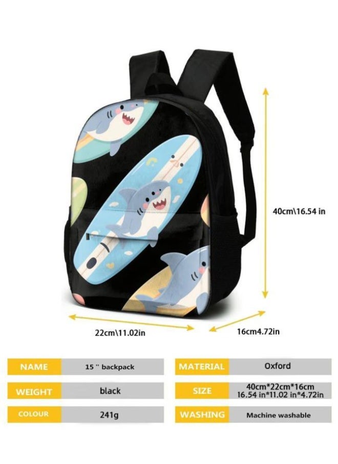 Cute cartoon print, three-piece practical bag combination (available for students, children, friends on outings, mountain climbing, etc.) - 812