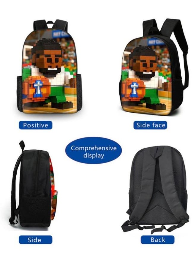 The latest universal cartoon new three-piece schoolbag (for students, teenagers, children) - 1068