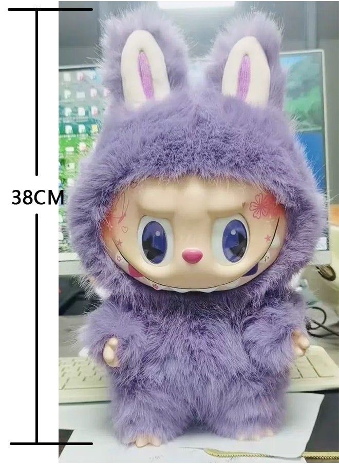 38cm THE MONSTERS Labubu Plush Toys Doll Cherub Zimomo Version for Kids Adults Boy Girls Soft Plush Birthday Gifts for Children