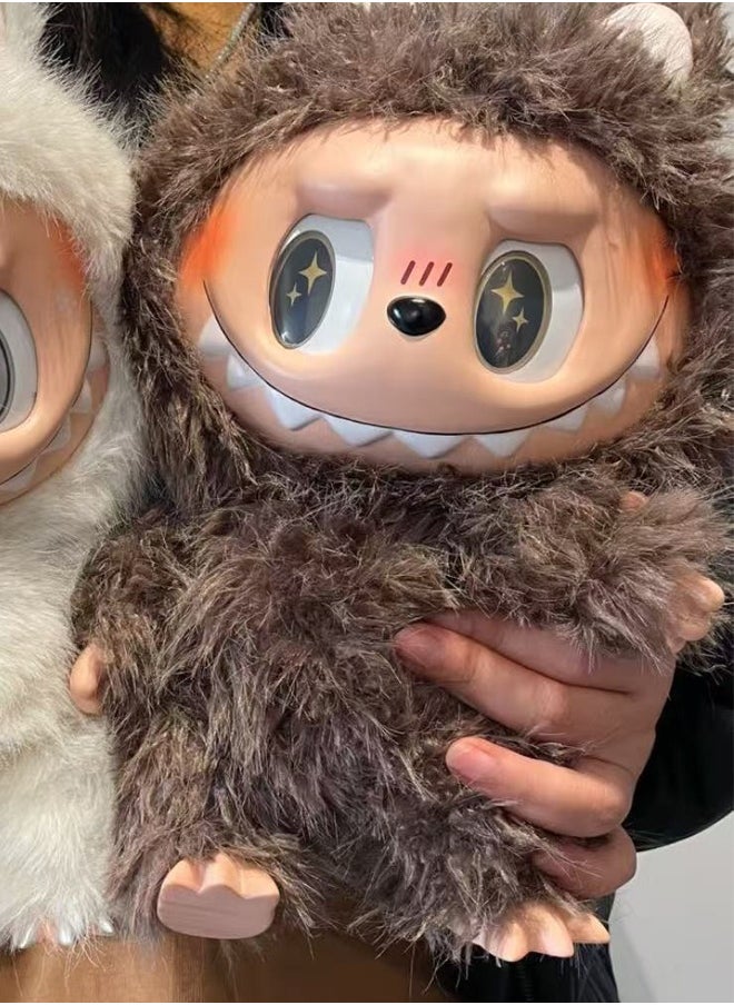 38cm THE MONSTERS Labubu Plush Toys Doll Cherub Zimomo Version for Kids Adults Boy Girls Soft Plush Birthday Gifts for Children