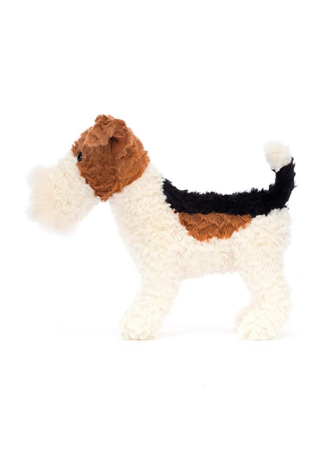 Jellycat Hector Fox Terrier Dog Stuffed Animal, 9.5 inches | Dogs and Puppies Plush Toy | Classic Children's Gift