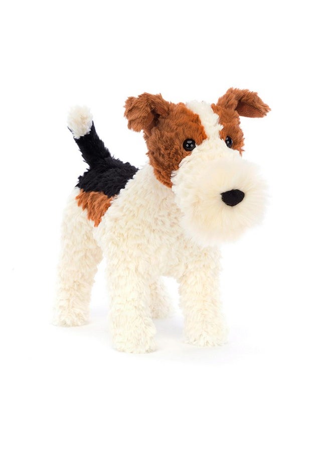 Jellycat Hector Fox Terrier Dog Stuffed Animal, 9.5 inches | Dogs and Puppies Plush Toy | Classic Children's Gift