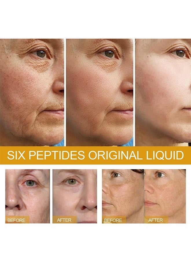 Six Peptides Original Liquid，Hexapeptide Facial Essence Anti-wrinkle Anti-aging Firming Moisturizing Serum Skin Care Pamper Your Skin Keep It Hydrated 30ml