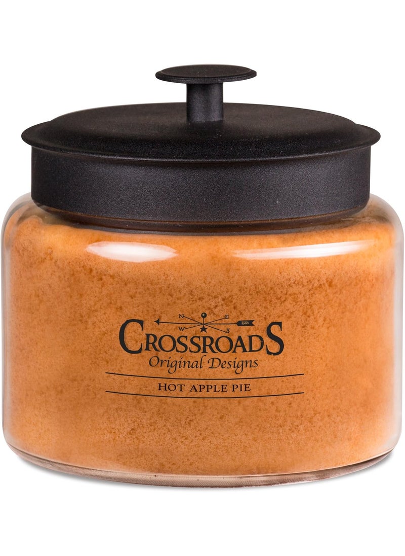Crossroads Hot Apple Pie Scented 4-Wick Candle, 64 Ounce
