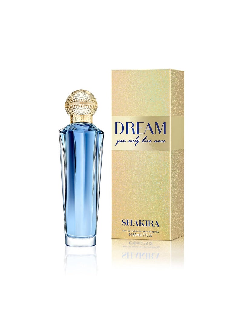 Shakira Perfume - Dream for Women - Long Lasting - Fresh and Feminine Perfume - Vanilla, Citrus and Floral Notes - Ideal for Day Wear - 2.7 Fl. Oz