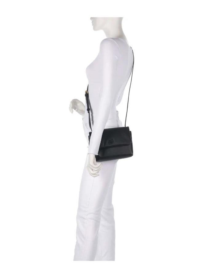 MARRISA Padded Leather Crossbody Bag