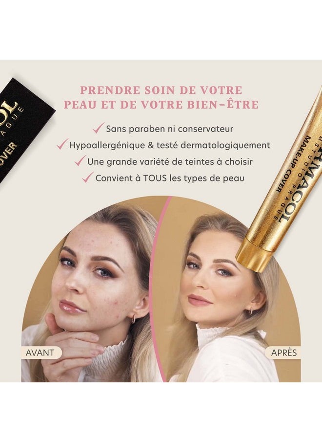 Dermacol - Full Coverage Foundation, Liquid Makeup Matte Foundation with SPF 30, Waterproof Foundation for Oily Skin, Acne, & Under Eye Bags, Long-Lasting Makeup Products, 30g, Shade 210