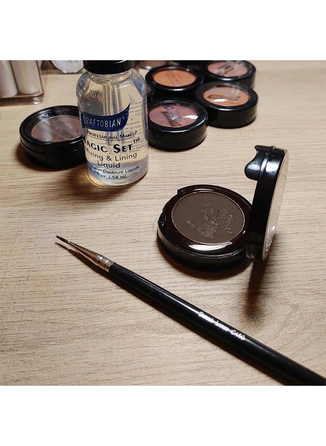 Graftobian Espresso Brown Cake Eyeliner, Long-Lasting, Water-Activated Pressed Powder, Versatile, Easy to Apply Formula, Easily Removed