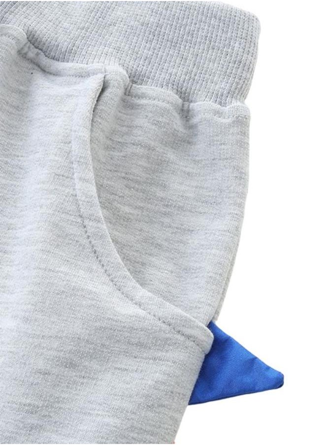 Grey Regular Fit Mid Rise Solid Shorts