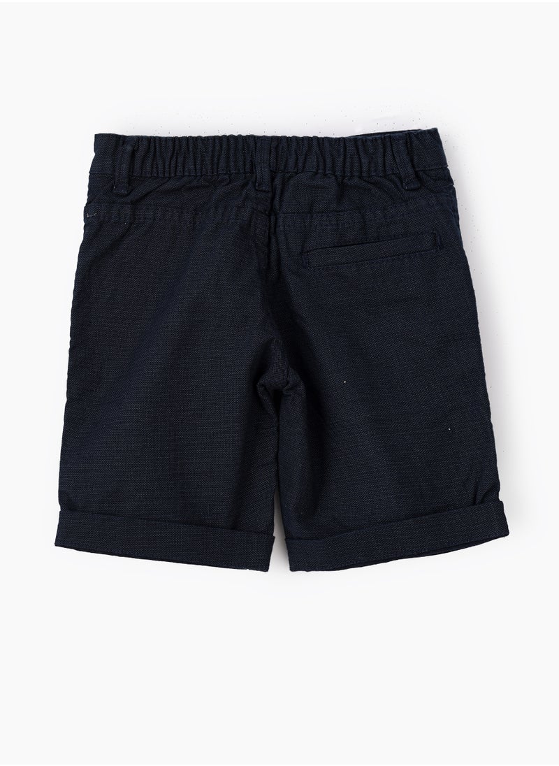 Boys Woven Cotton Formal Shorts