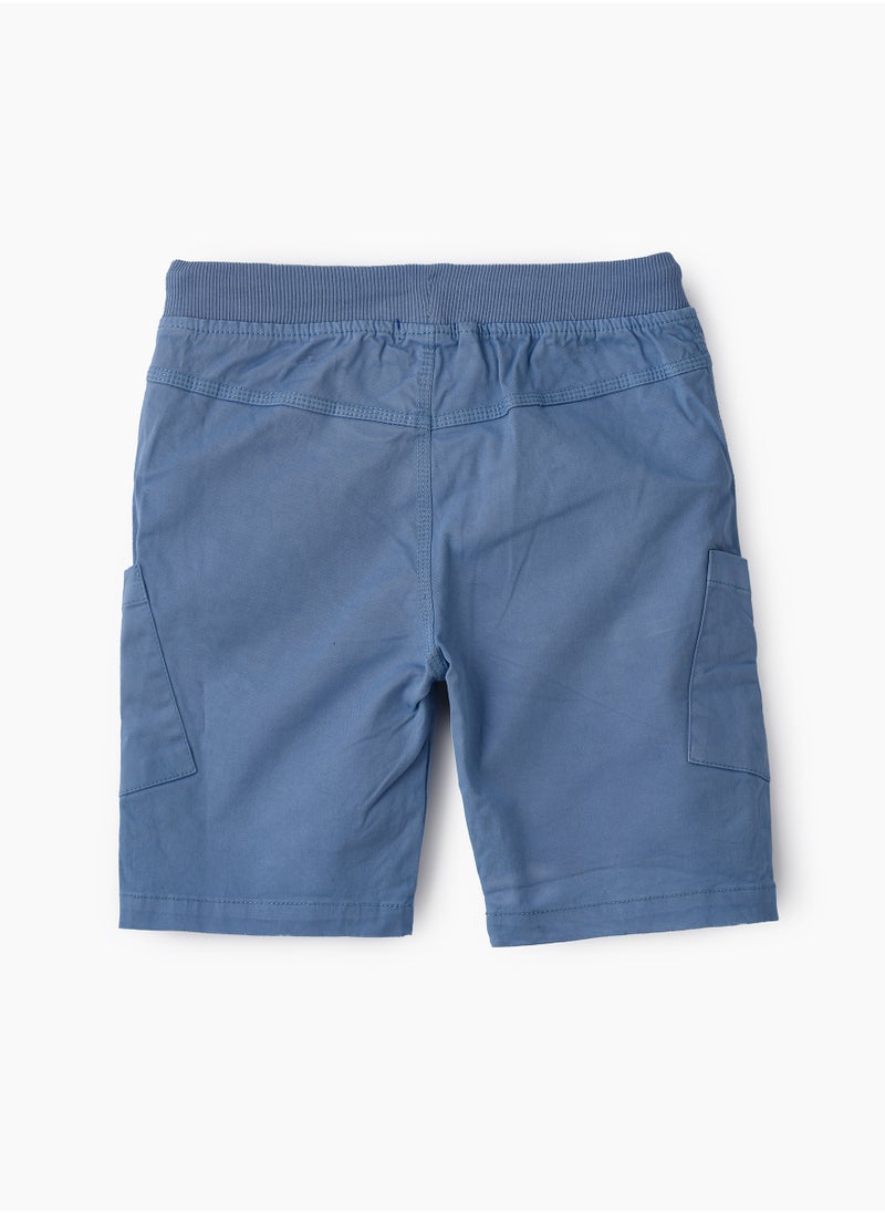 Boys Woven Cotton Cargo Shorts