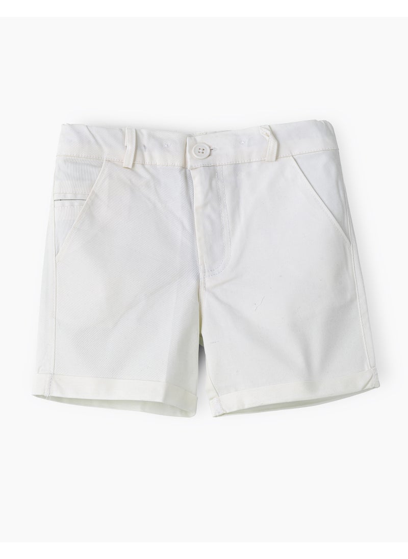 Boys Woven Cotton Formal Shorts