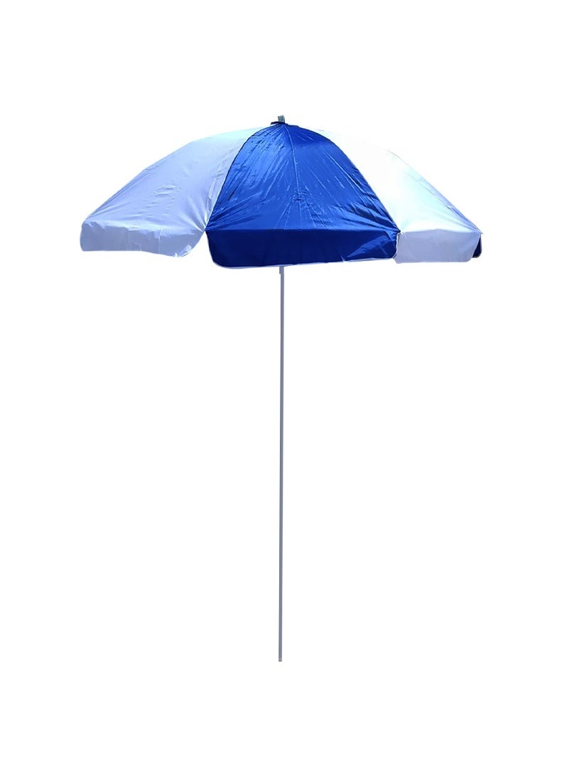 BEACH UMBRELLA - WHITE & BLUE