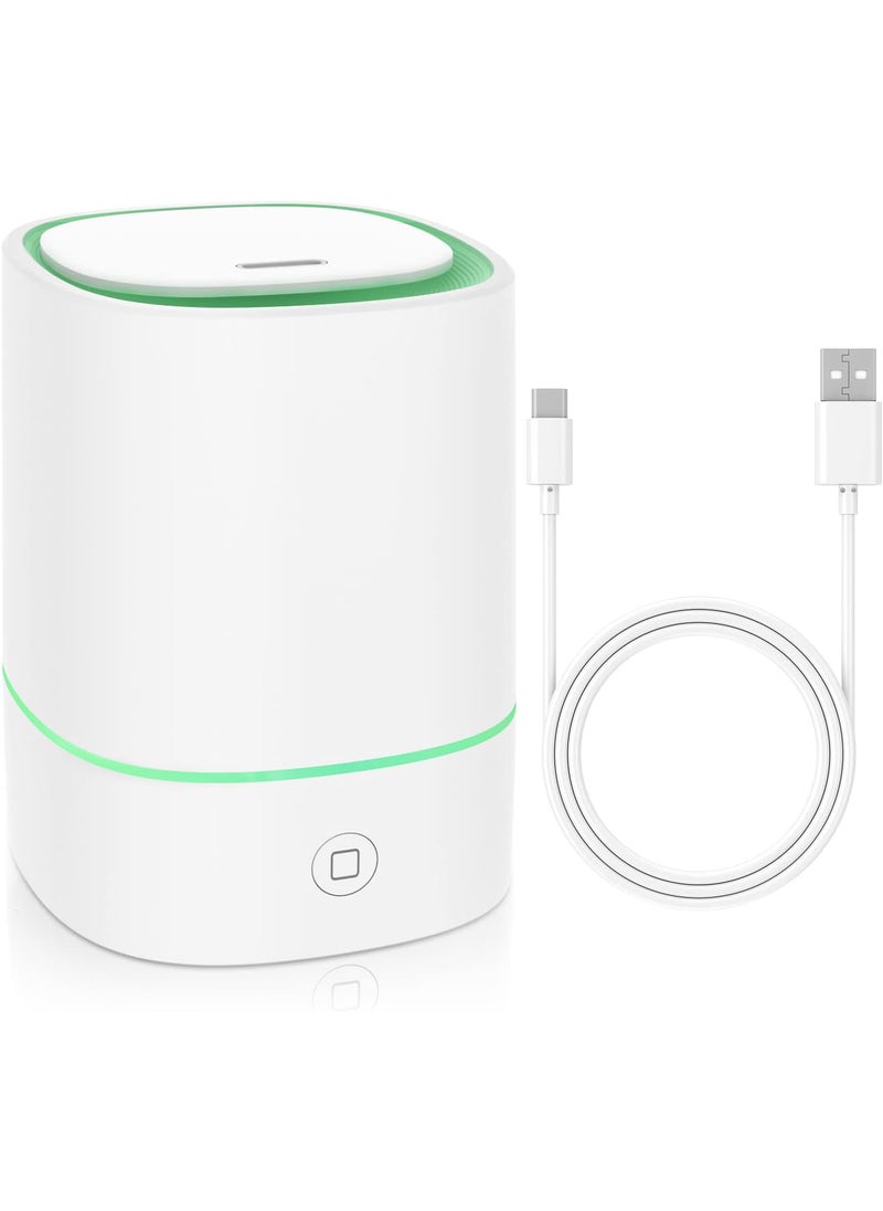 Essential Oil Diffusers for Home with USB Cord, 150ml Aroma Humidifier for Office, Water Shortage Protection, 7 Color LED Lights White Scent Mist Dorm Room Essentials Aromatherapy Ultrasonic
