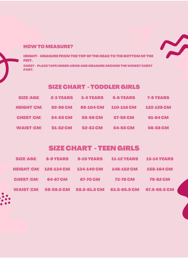 Girls Woven Viscose Tropical Floral Dress