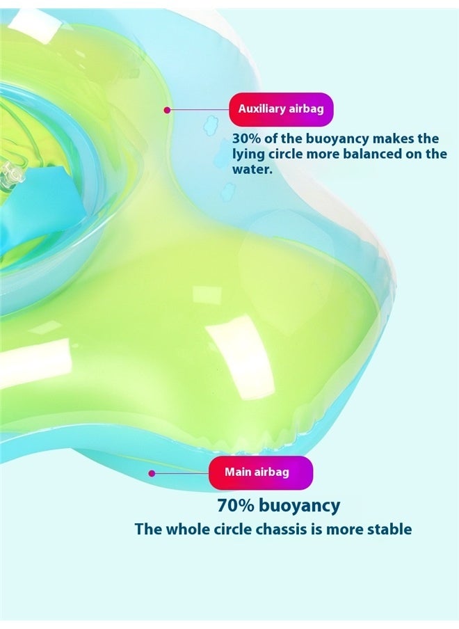 Baby Inflatable Swimming Float，Swimming Ring with Adjustable Seat Pocket,Baby Swimming Pool Floats,Removable Floating Ball,New Upgrade Baby Swim Ring for Ages 12-36 Months Infant Toddler