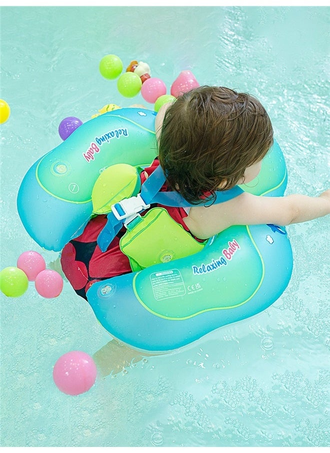 Baby Inflatable Swimming Float，Swimming Ring with Adjustable Seat Pocket,Baby Swimming Pool Floats,Removable Floating Ball,New Upgrade Baby Swim Ring for Ages 12-36 Months Infant Toddler