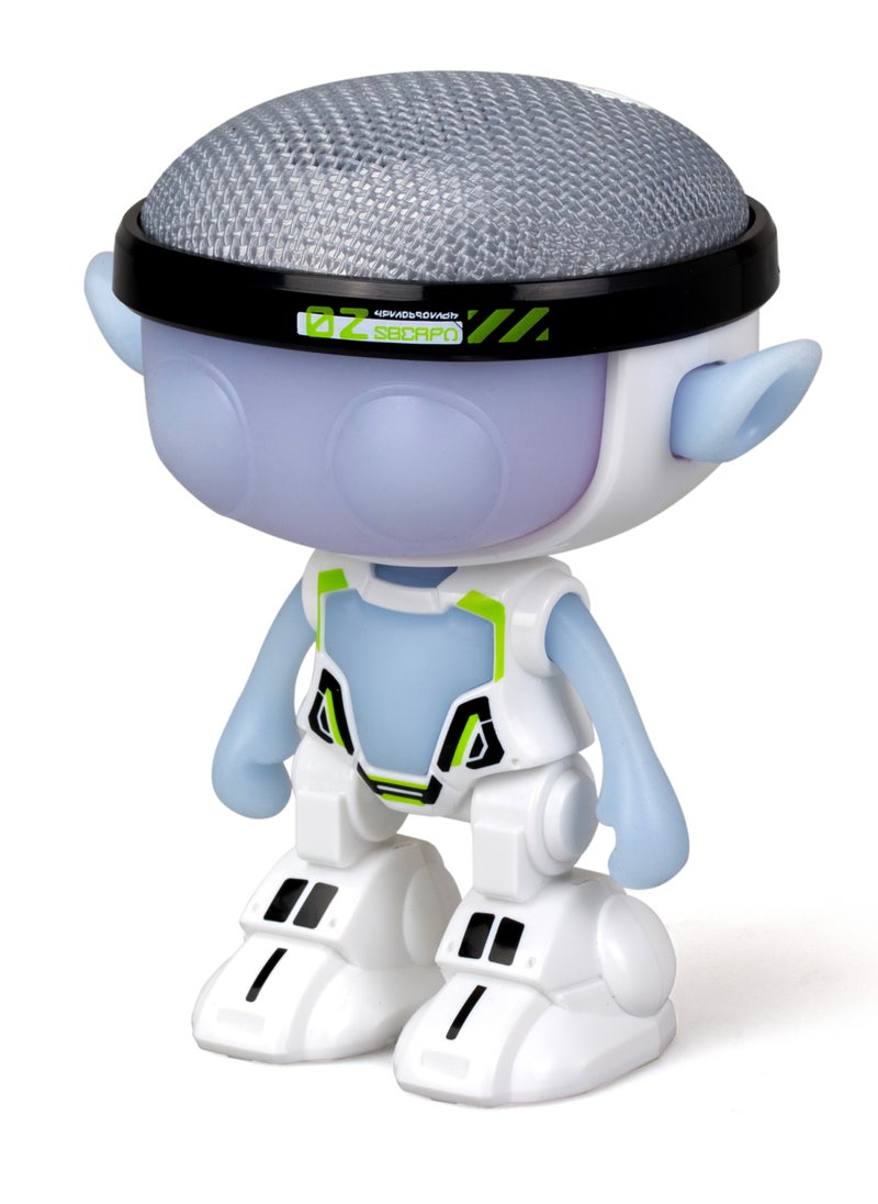 Silverlit Talkimon Talking Robot Toy with LED Glowing Face, Soft Ears and Flexible Arms, Fun Playback Function, 5 Sound Effects, Interactive Voice Distortion, Ideal for Kids Ages 5 and Up