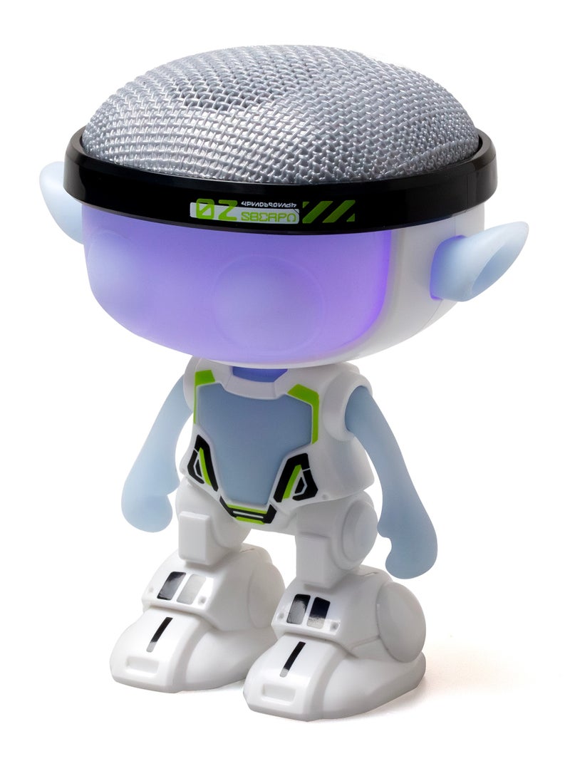 Silverlit Talkimon Talking Robot Toy with LED Glowing Face, Soft Ears and Flexible Arms, Fun Playback Function, 5 Sound Effects, Interactive Voice Distortion, Ideal for Kids Ages 5 and Up