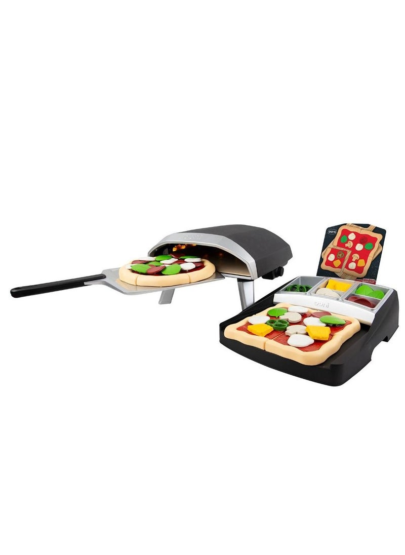 Ooni Pizza Oven & Topping Station Deluxe Toy Set – Complete Pizza-Making Kit for Little Chefs (3+ Years)