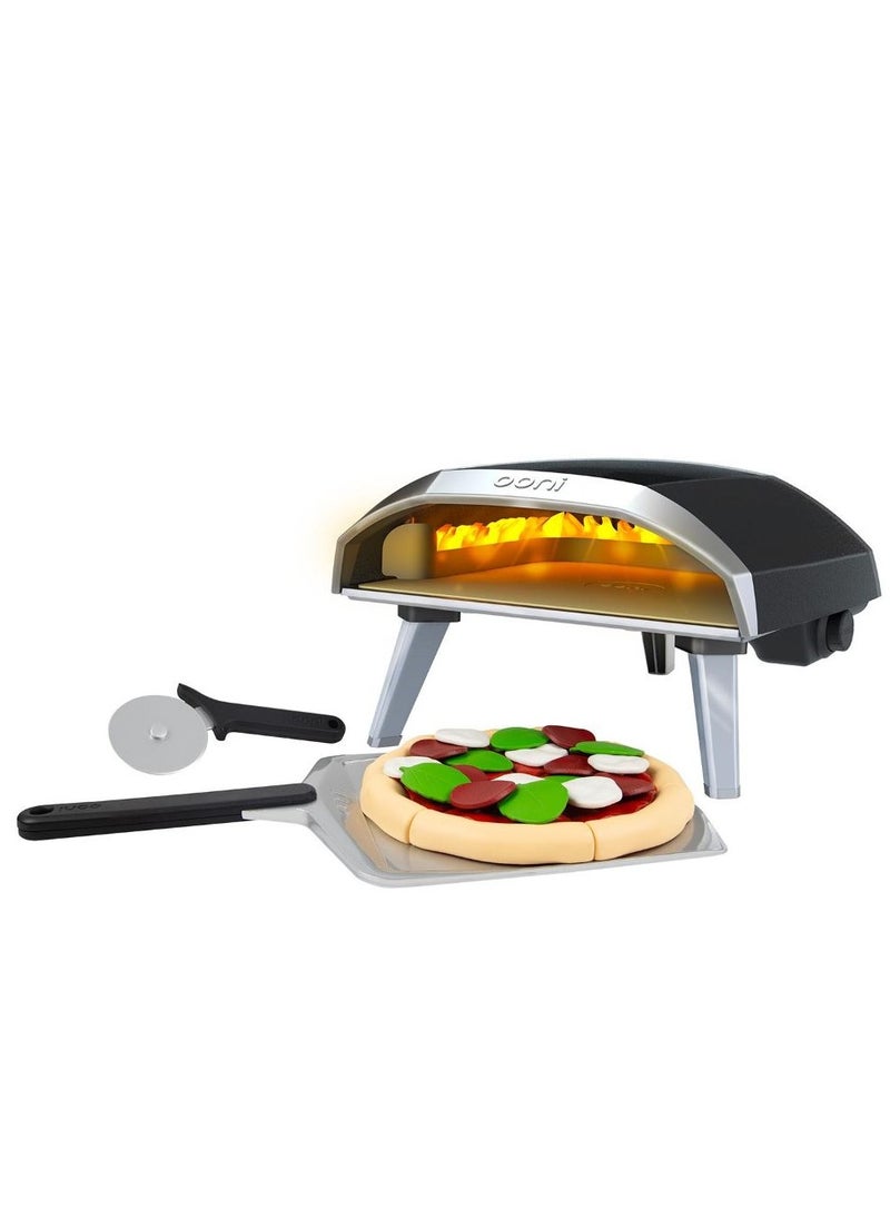 Ooni Pizza Oven Toy Set - Miniature Play Kitchen With Flame Effect, Pizza Peel And Cutter For Little Chefs (3+ Years)