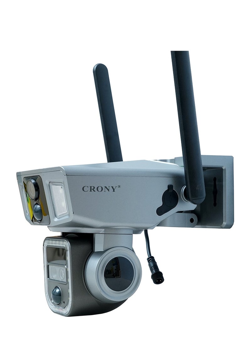 Y7A 8MP Solar/Battery-Powered Security Camera – 4K Resolution, 355° PTZ, 90° Vertical Tilt, 10X Zoom, IR Night Vision, IP66 Waterproof, 4G/Wi-Fi Connectivity, Two-Way Audio, Human Body Induction, TF Card/Cloud Storage, 4x18650 Batteries, 9W Solar Panel, App Connectivity, Wireless Outdoor Security Camera for Home, Garden, and Property Protection, Solar Camera for Off-Grid Surveillance, Wireless Solar Powered Camera, High-Resolution Solar Camera with App Integration