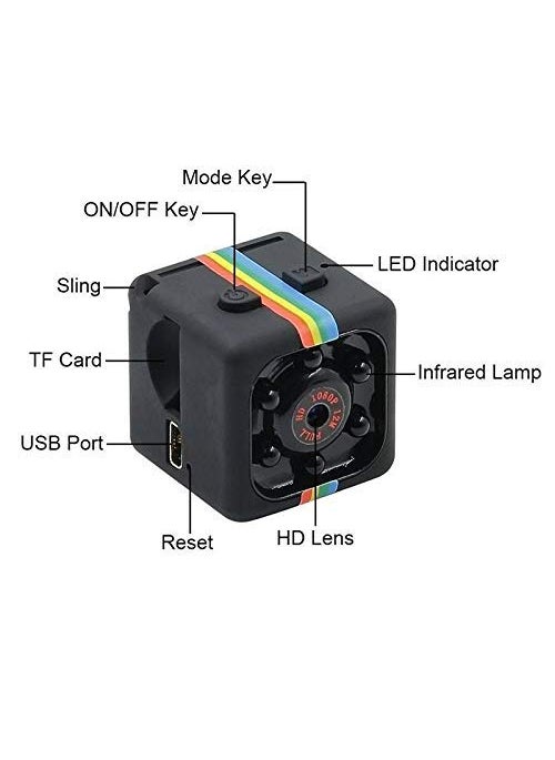 Mini Security SQ11 1080P Sport DV Mini Infrared Night Vision Monitor