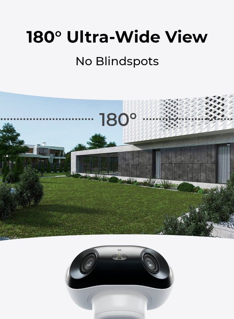 4K Battery Security Cameras Wireless Outdoor, 8MP Home Security, ColorX Night Vision, 180° Ultra-View, 5G/2.4GHz WiFi 6, AI Detection, Argus 4 Pro