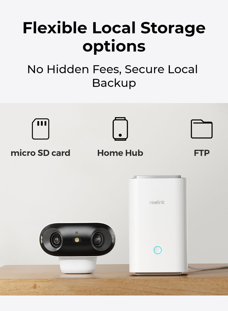 4K Battery Security Cameras Wireless Outdoor, 8MP Home Security, ColorX Night Vision, 180° Ultra-View, 5G/2.4GHz WiFi 6, AI Detection, Argus 4 Pro