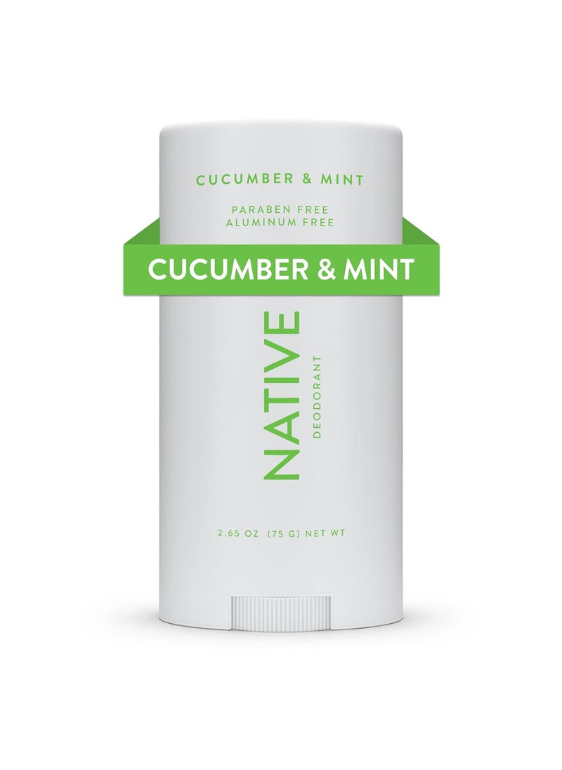 Native Deodorant Contains Naturally Derived Ingredients, 72 Hour Odor Control | Deodorant for Women and Men, Aluminum Free with Baking Soda, Coconut Oil and Shea Butter | Cucumber & Mint